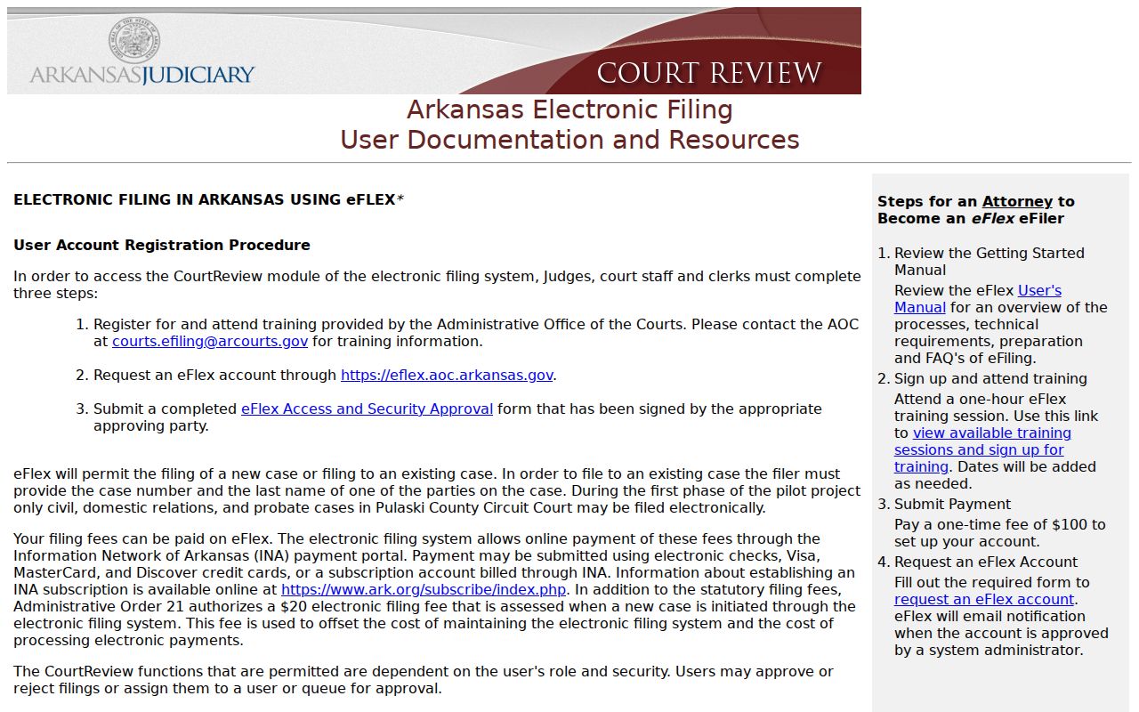 Monroe County civil docket Arkansas eFlex resources